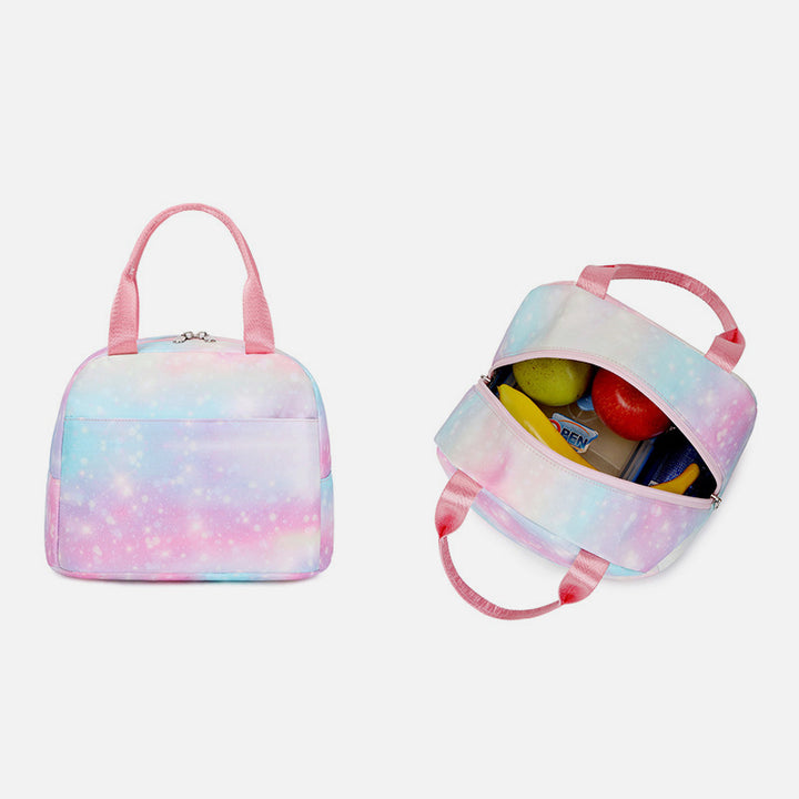 Einhorn-Schulrucksack für Mädchen, Kinder, Grundschule, Büchertasche, Lunchtasche-Set