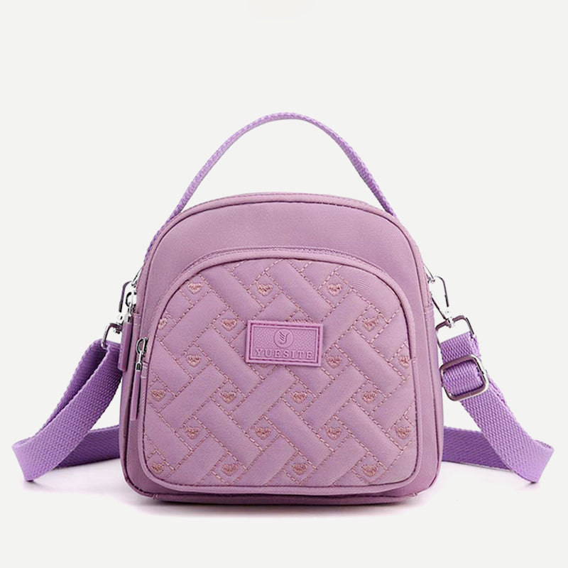 Funktionelle Damen-Geldbörse, leichter, geräumiger Umhängetasche aus Nylon, Mini-Rucksack