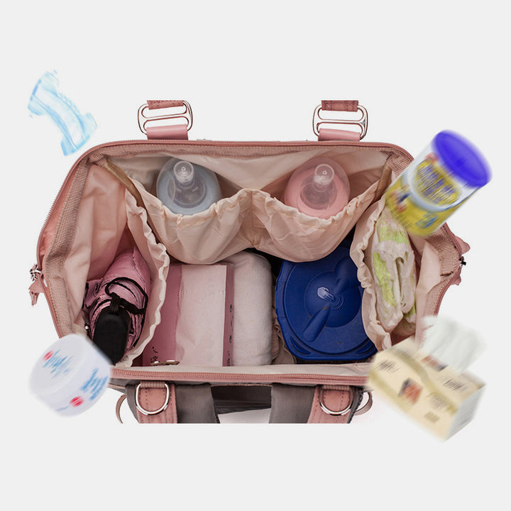Multi Pocket Funktionale Wickeltasche Rucksack Reiserucksack Mama Tasche