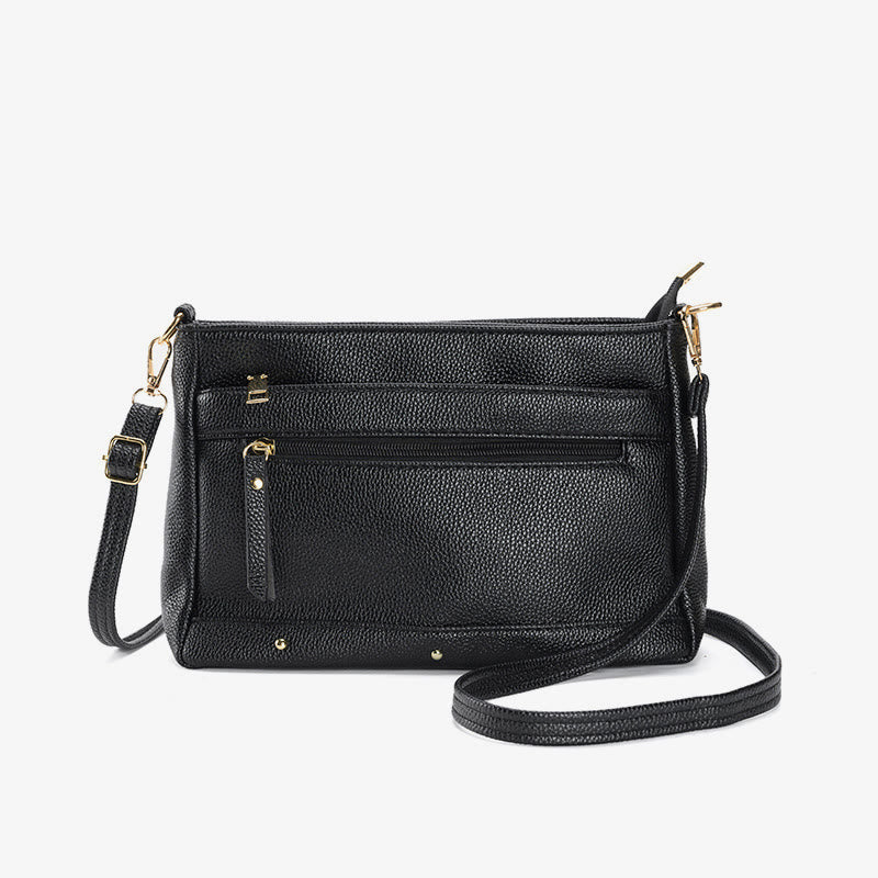 Minimalistische, einfarbige Telefontasche für Damen, quadratische Umhängetasche