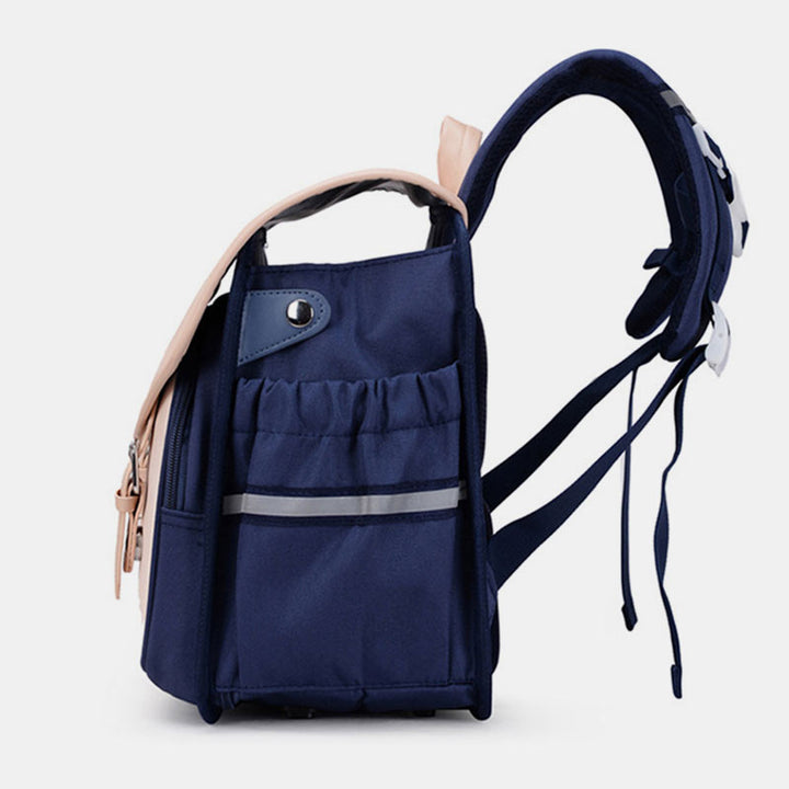 Kinderrucksack für Mädchen und Jungen, robust, atmungsaktiv, mit Reflektorstreifen