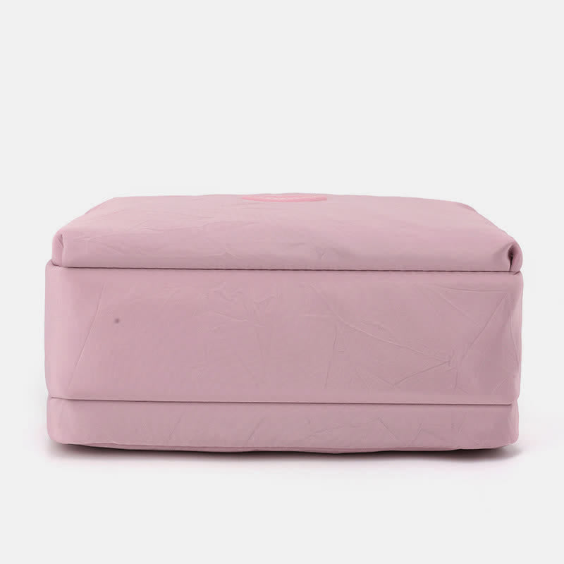Umhängetasche für Damen, Schultertasche mit Dreifach-Reißverschluss, lässige Nylon-Geldbörse