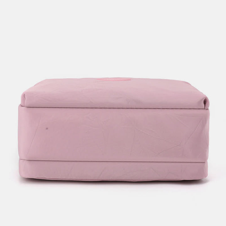 Umhängetasche für Damen, Schultertasche mit Dreifach-Reißverschluss, lässige Nylon-Geldbörse