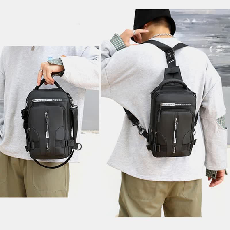 Sling-Brusttasche für Herren, lässiger Tagesrucksack mit Umhängegurt