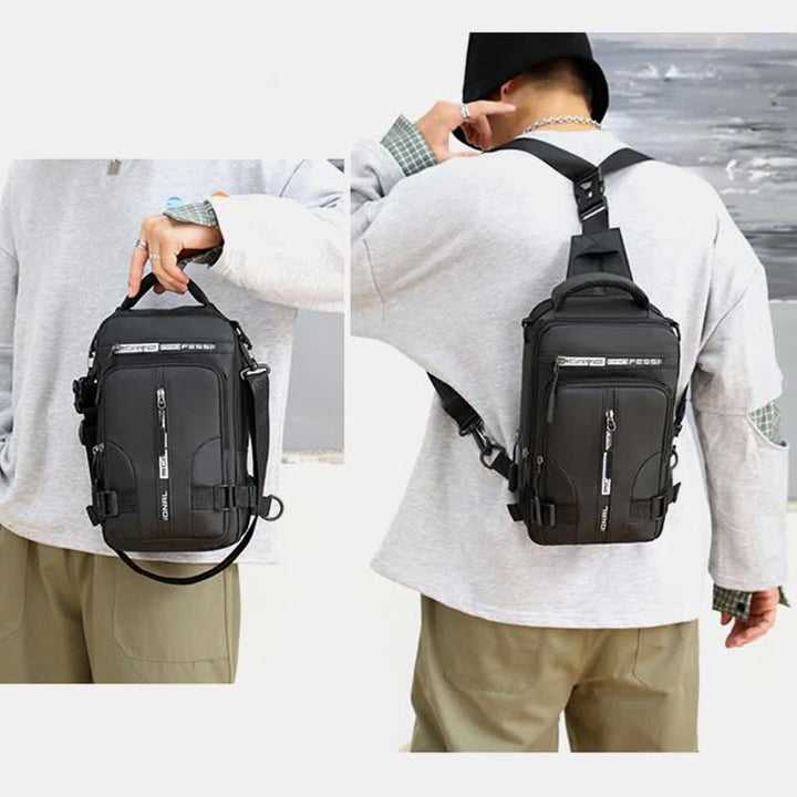 Sling-Brusttasche für Herren, lässiger Tagesrucksack mit Umhängegurt