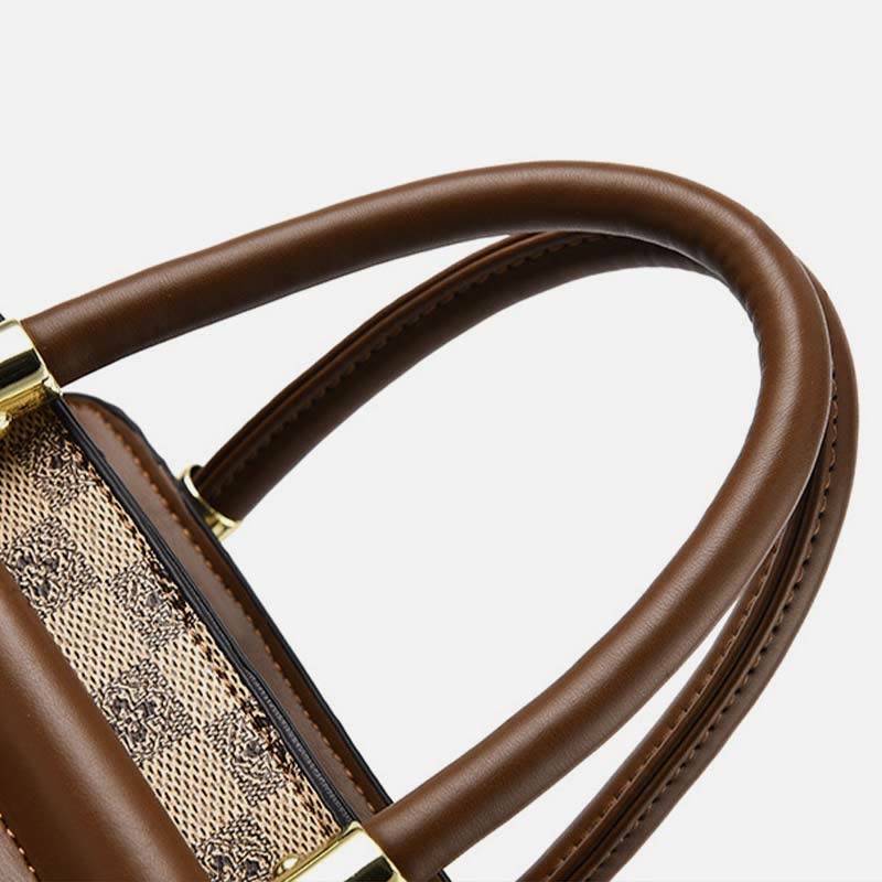 Britische Handtasche Damen Mini Seidenschal Dekor Elegante Umhängetasche