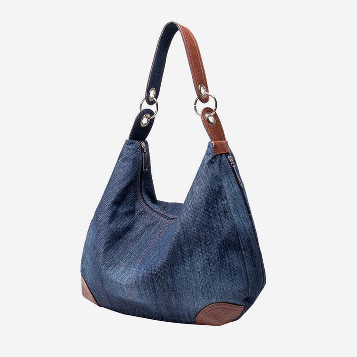 Multifunktionale klassische Denim Tote Hobo Schulter Umhängetasche