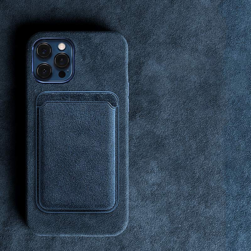 Alcantara Wildleder MagSafe Kartenhalter
