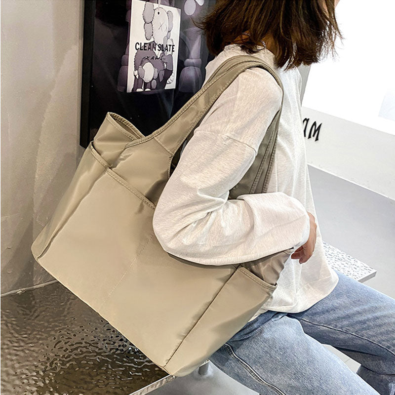 Große Tragetasche für Damen, mehrere Taschen, lässige Sport-Umhängetasche