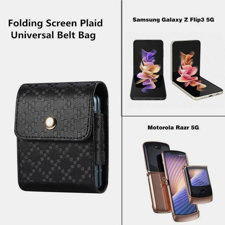 Mini PU Gürteltasche EDC Tasche für Samsung Z Flip 3 Moto Razr