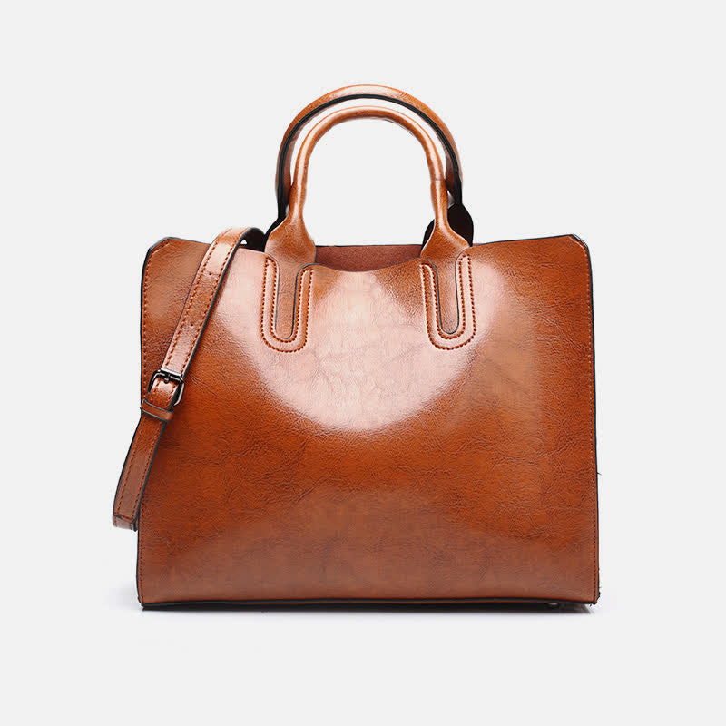 Business-Tragetasche für Damen, Arbeitstasche, lässige Lederhandtasche