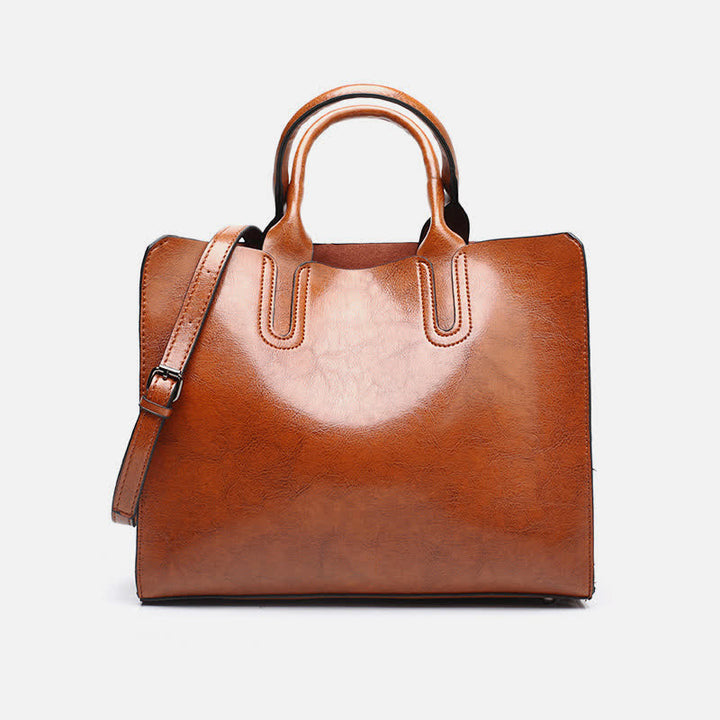 Business-Tragetasche für Damen, Arbeitstasche, lässige Lederhandtasche