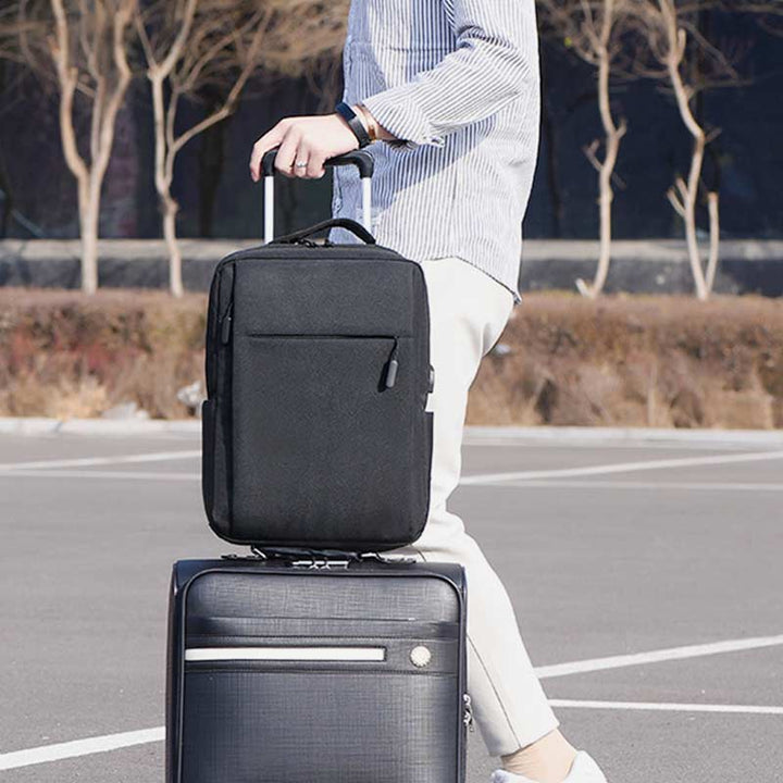Multifunktionaler, robuster, atmungsaktiver Reise-Laptop-Rucksack mit großer Kapazität und USB-Ladeanschluss