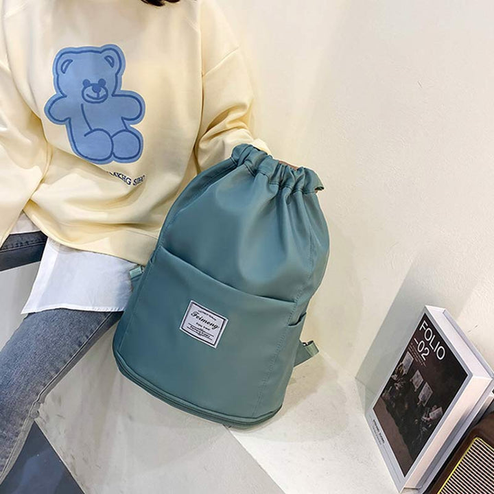 Kordelzug-Rucksack für Damen, wasserdicht, groß, Nass- und Trockentrennrucksack