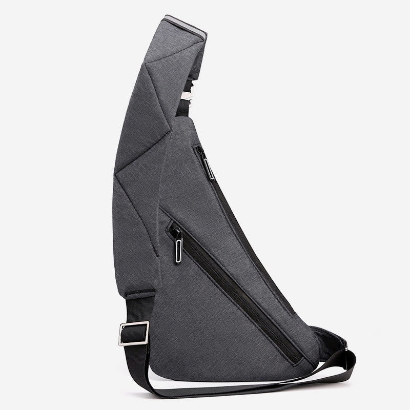 Schultertasche für Herren, wasserdicht, Nylon, tragbarer Umhängerucksack