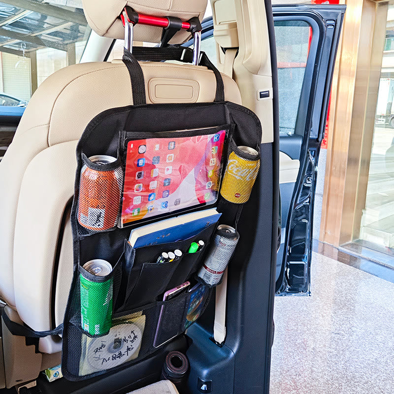Auto-Organizer für die tägliche Aufbewahrung von Spielzeug im Autositzrücken