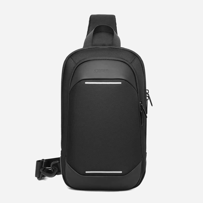 Schultertasche für Herren, Business-Umhängetasche mit USB-Ladefunktion