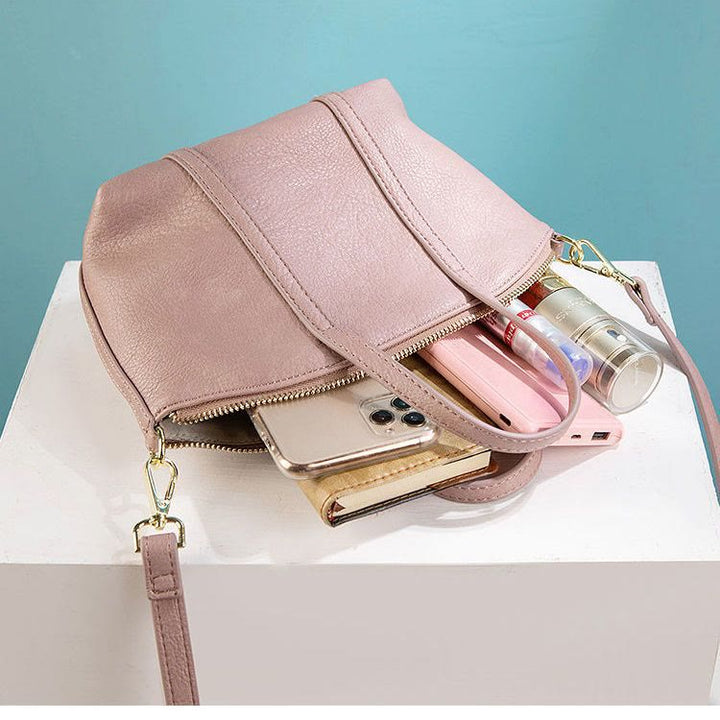 Kleine Hobo-Handtasche aus weichem Leder, modische Umhängetasche