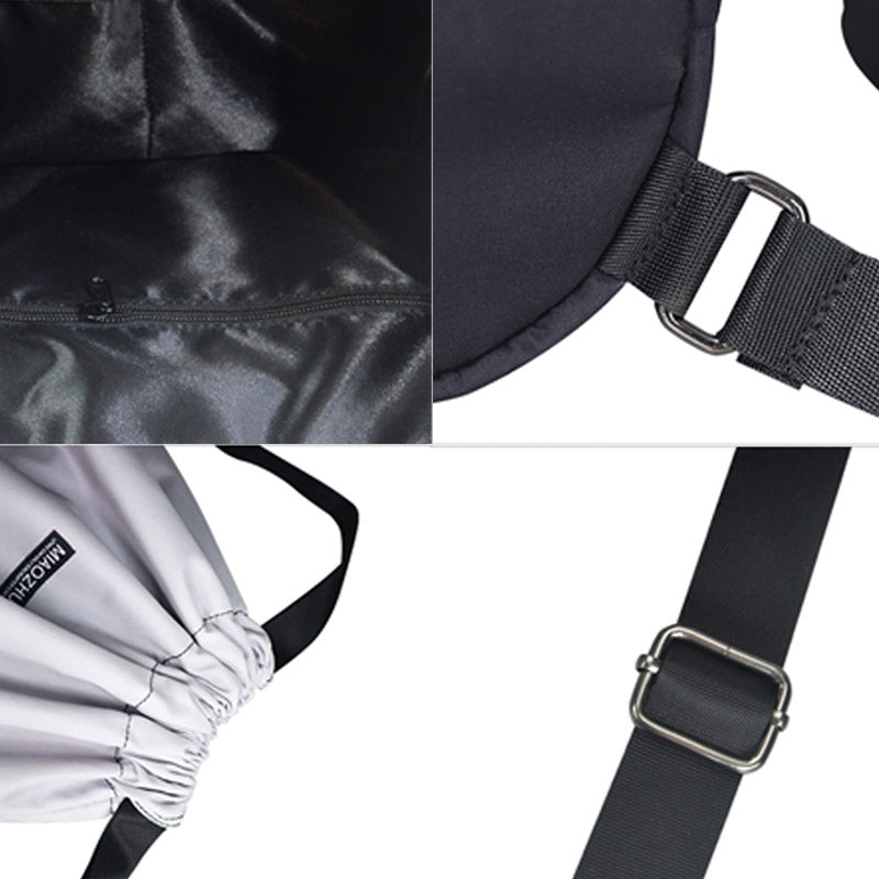 Wasserdichter Nylon-Rucksack mit großer Kapazität und Kordelzug für Sport, Schwimmen, Yoga
