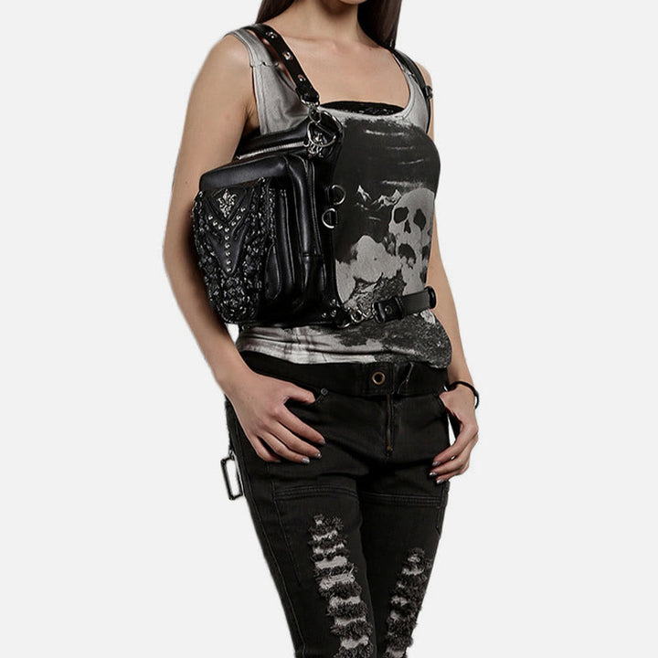 Multifunktionale Hüfttasche für Partys, Steampunk, Gothic, Hüftgürteltasche