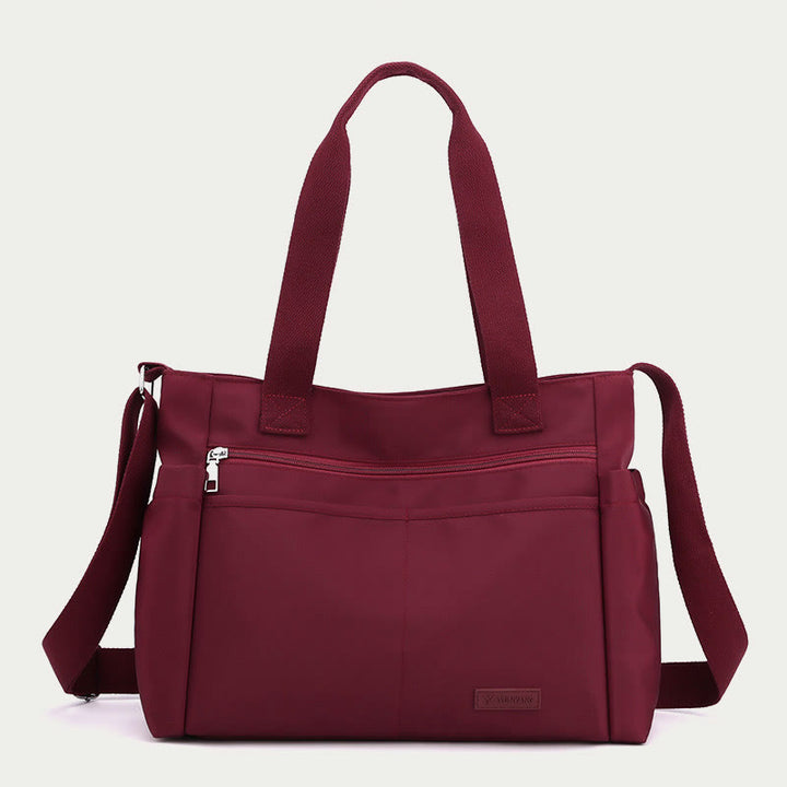 Minimalistische Tragetasche für Damen, große Handtasche aus Nylon für die Schule und Fitness