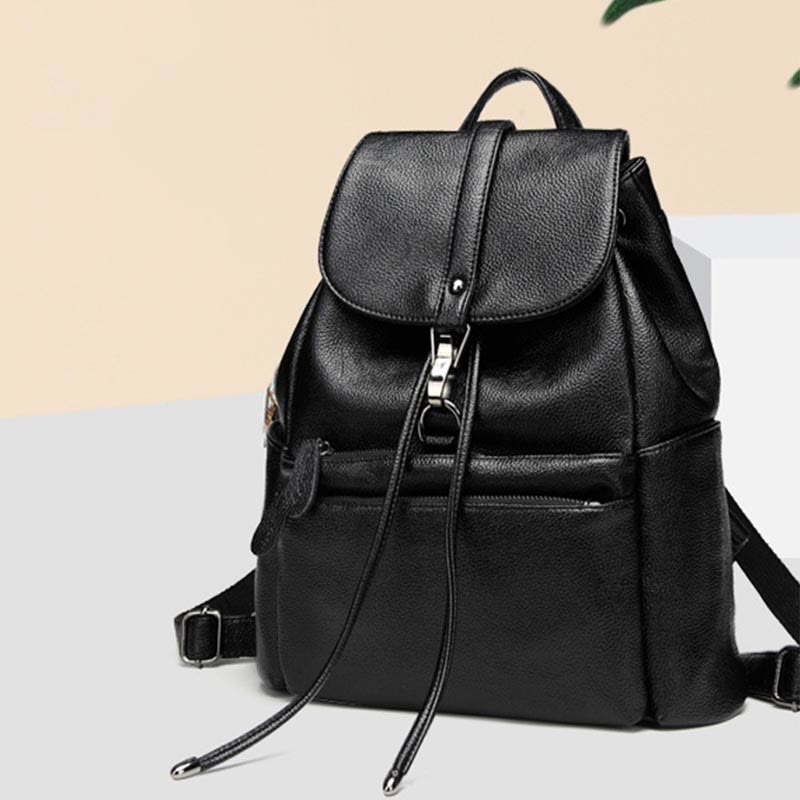 Rucksack für Frauen mit Litschi-Muster, große Kapazität, Freizeit, Reise, Tagesrucksack