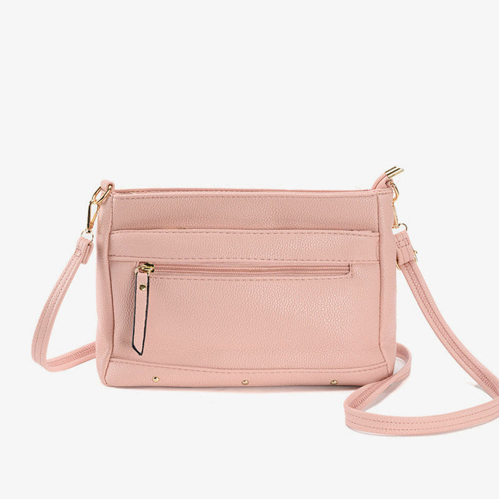 Minimalistische, einfarbige Telefontasche für Damen, quadratische Umhängetasche