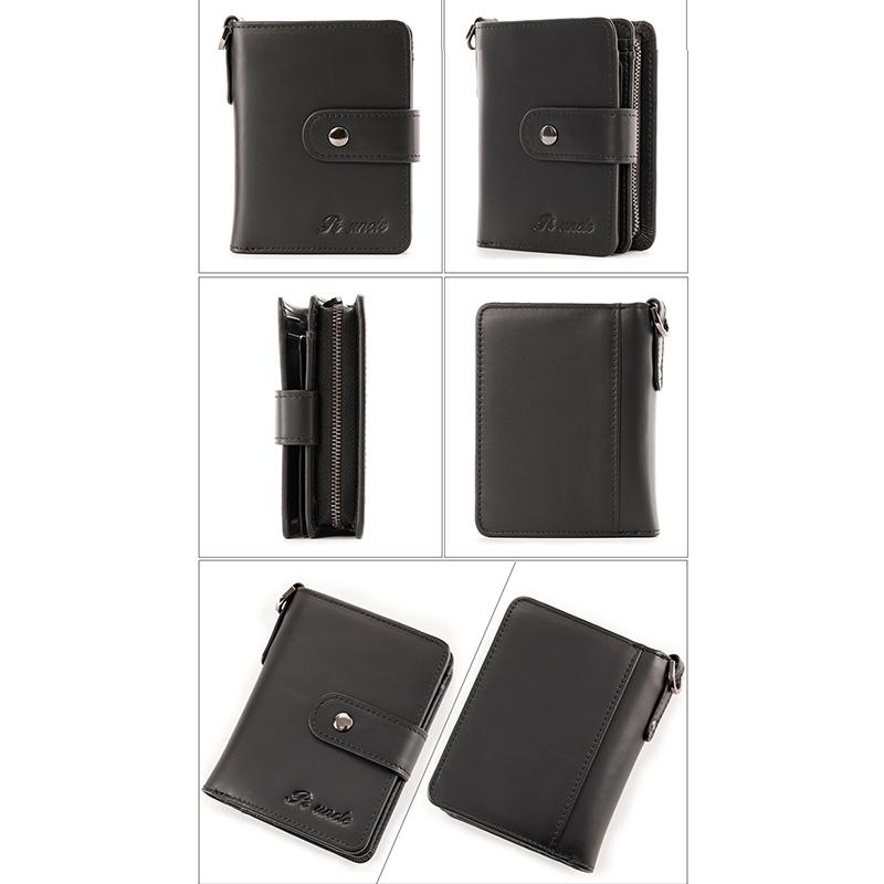 Kleine Lederbrieftasche mit RFID-Blockierung