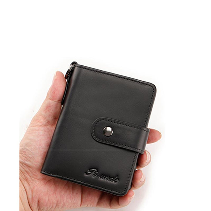 Kleine Lederbrieftasche mit RFID-Blockierung