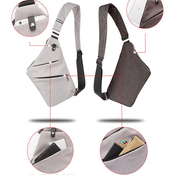 Diebstahlsichere, wasserdichte Sport-Brusttasche