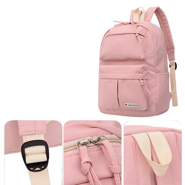 Diebstahlsicherer Rucksack mit mehreren Taschen