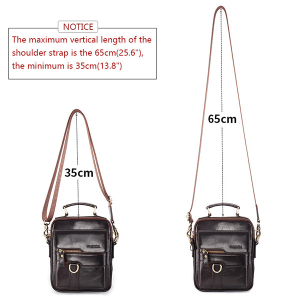 Umhängetasche aus echtem Leder, Vintage-Umhängetasche, Messenger-Handtasche für Herren