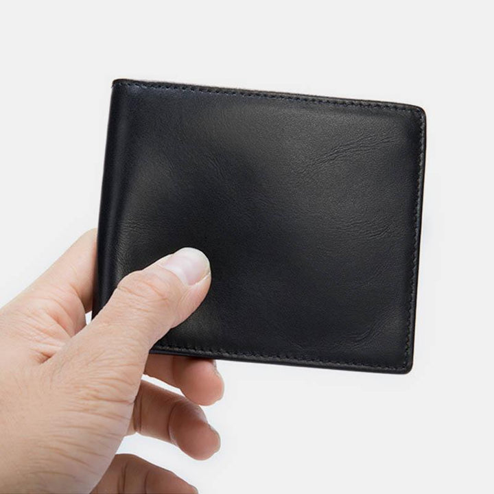 Weiches Echtleder-Portemonnaie mit RFID-Schutz und mehreren Steckplätzen