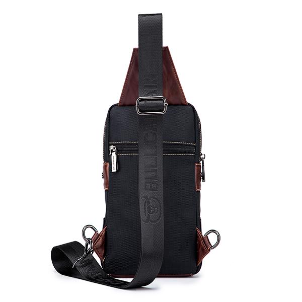 Lässige, modische Brusttasche aus echtem Leder