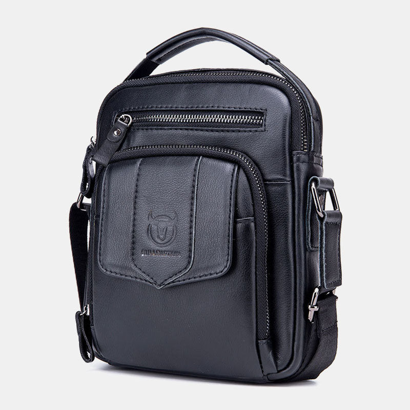 Lässige Umhängetasche aus Leder für Herren im Vintage-Stil