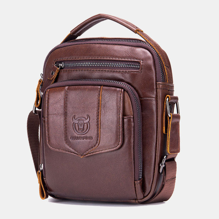 Lässige Umhängetasche aus Leder für Herren im Vintage-Stil