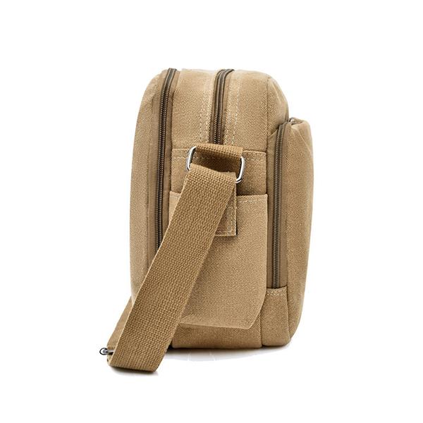 Umhängetasche im Vintage-Stil mit mehreren Fächern