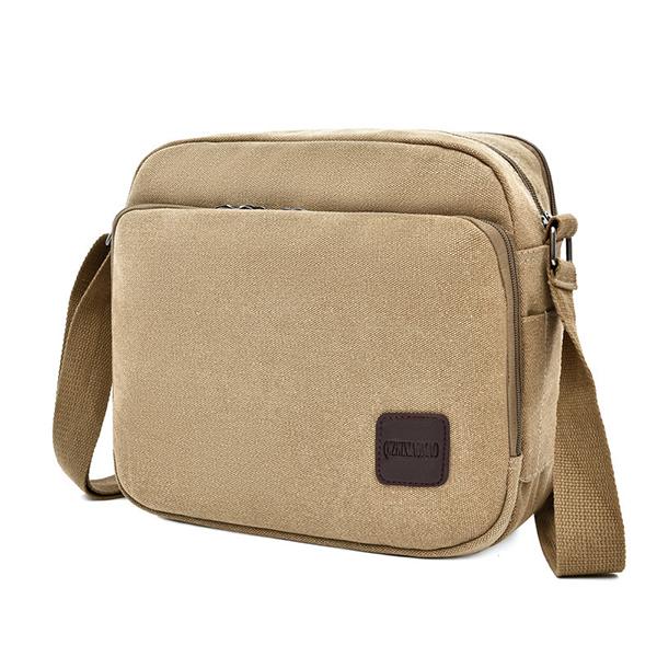 Umhängetasche im Vintage-Stil mit mehreren Fächern