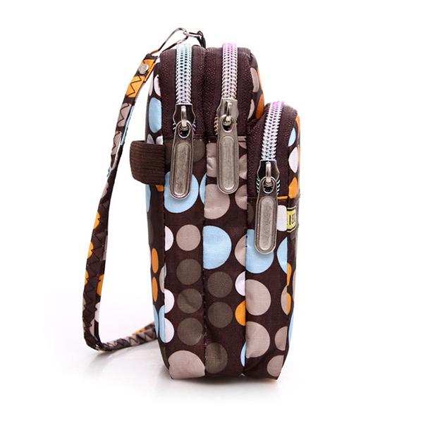 Mehrfarbige Handytasche mit Blumenmuster
