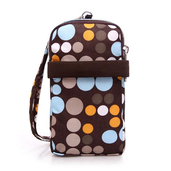 Mehrfarbige Handytasche mit Blumenmuster