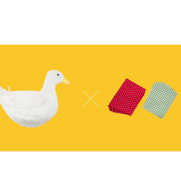 Süße Umhängetasche mit Plüschente