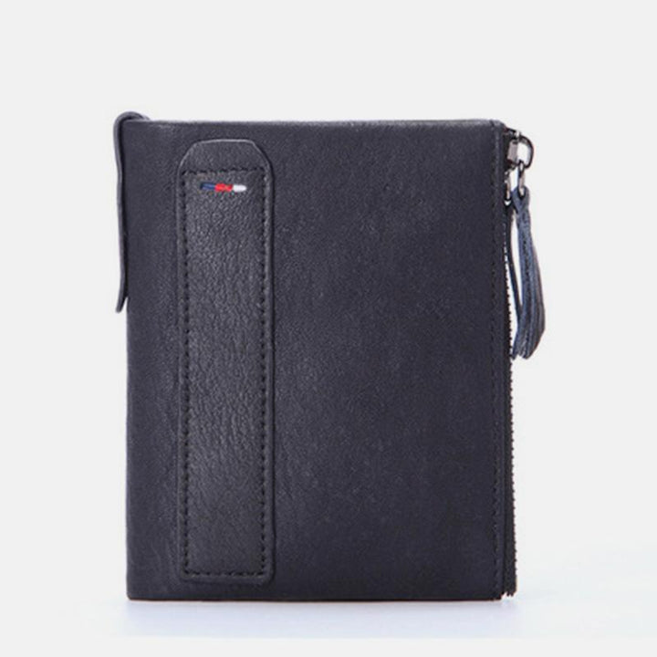 RFID Blocking Brieftasche Kleine Vintage Crazy Short Geldbörse Bifold