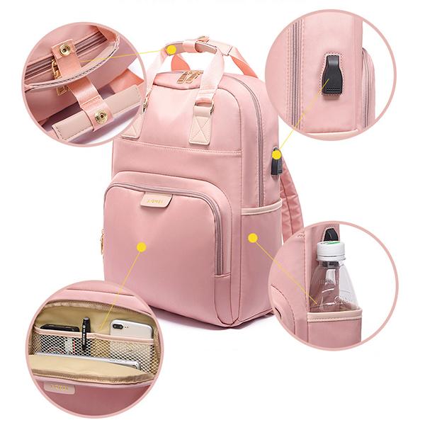 Diebstahlsicherer Rucksack mit großer Kapazität und USB-Ladefunktion