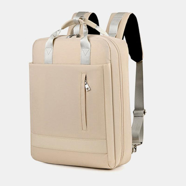 15,6“ Laptop-Rucksack Multifunktionaler Patchwork-Rucksack mit USB-Ladeanschluss