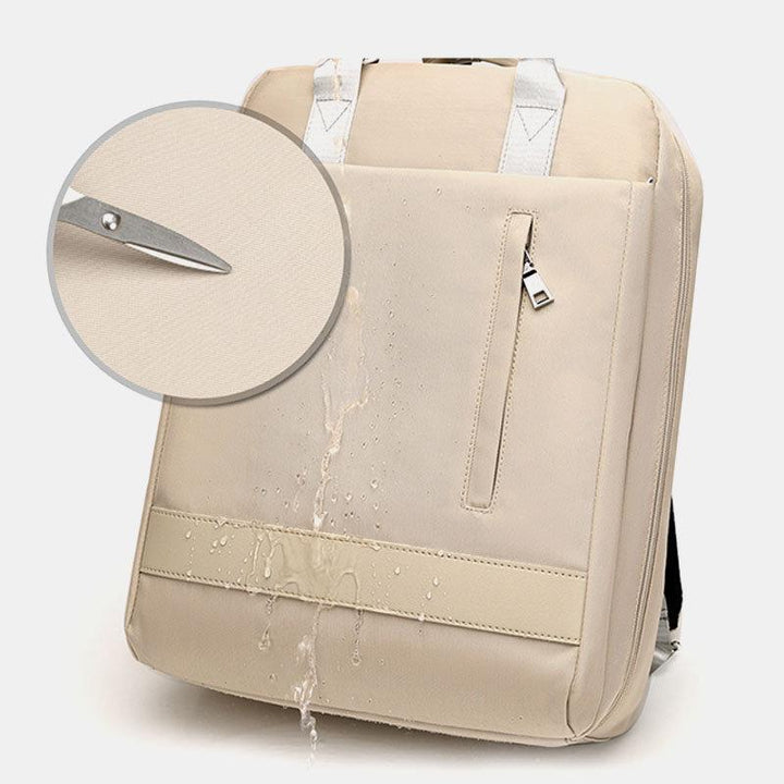 15,6“ Laptop-Rucksack Multifunktionaler Patchwork-Rucksack mit USB-Ladeanschluss
