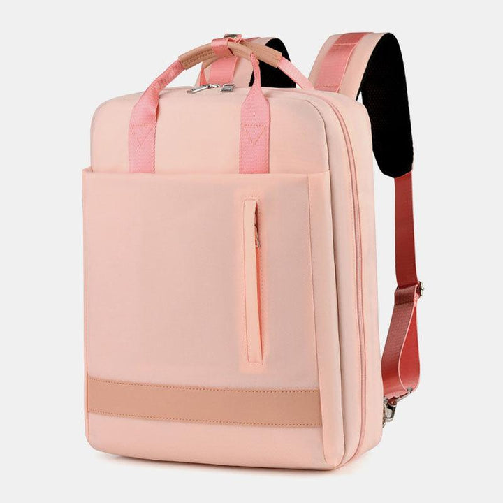 15,6“ Laptop-Rucksack Multifunktionaler Patchwork-Rucksack mit USB-Ladeanschluss