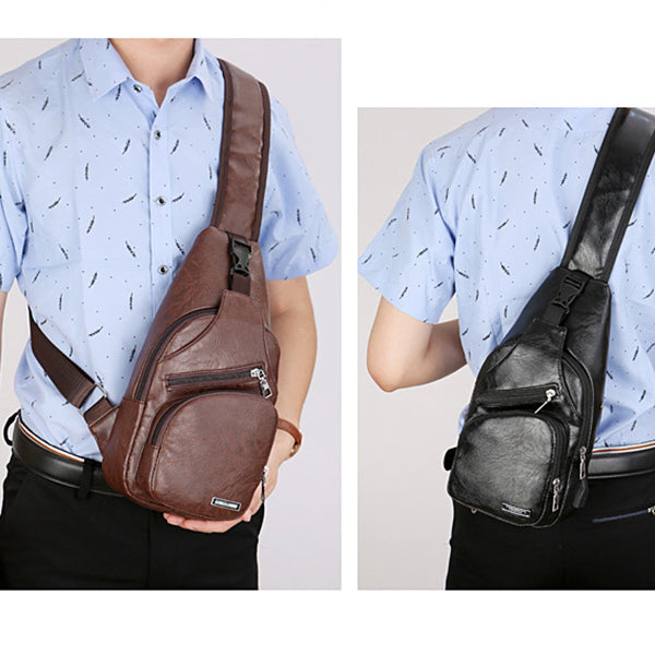 Wasserdichte Schultertasche mit USB-Ladefunktion 
