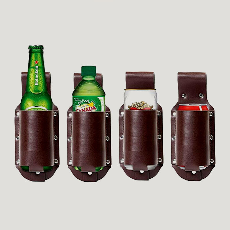 Retro PU Bier Holster Gürteltasche EDC Fit Soda Dose