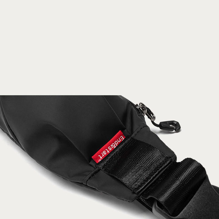 Schultertasche für Herren, schmale, leichte Brusttasche aus Oxford-Gewebe für Mobiltelefone