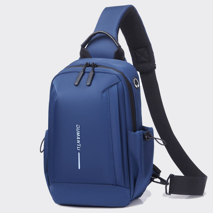 Schultertasche für Herren, für die tägliche Reise, Brusttasche mit großem Fassungsvermögen